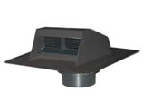 Roof Vent 6011 Duraflo Exhaust w/ Flapper & Collar - Brown