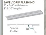 Eave Starter/Drip Edge Flashing 10' - White