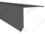 Gable/Rake Trim 10' 30 GA Steel - BLACK